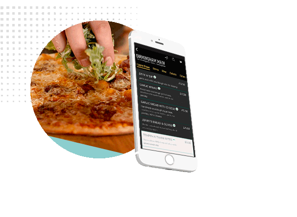 This is Zonal's mobile food ordering app